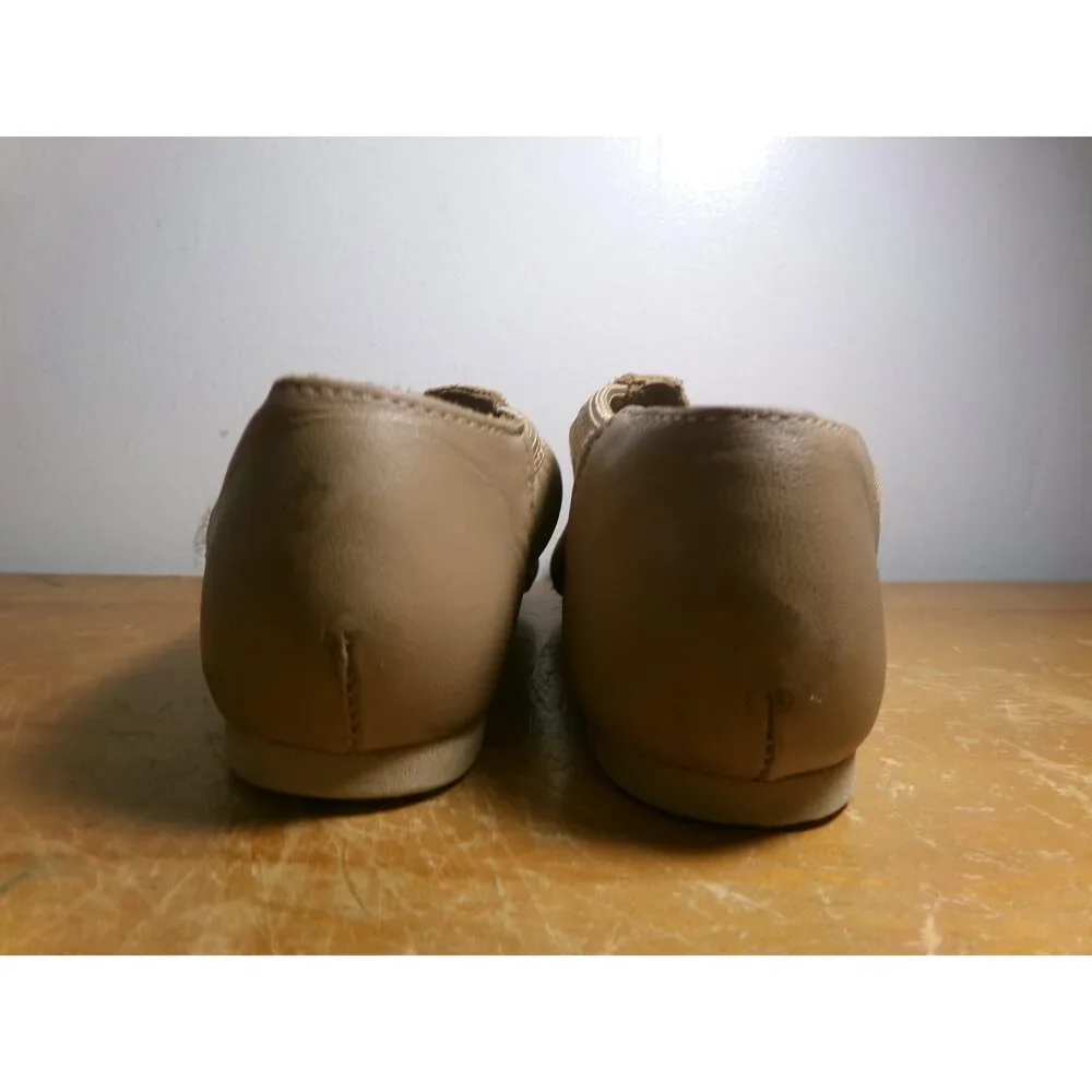 Pre-Owned Dance Jazz Shoes So Danca JZ43 Child 13.5M Tan Pull On Leather Split